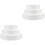 6Pièces Gâteaux Factices En Mousse Blanches Réutilisables Pour Fêtes 1