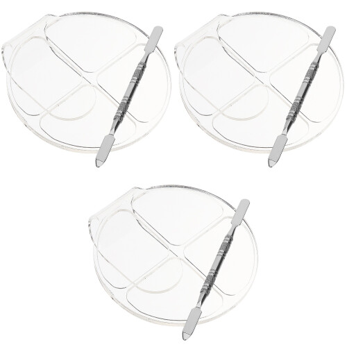 6Ensembles Plateau De Mélange Transparent Et Pro