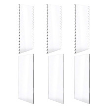 6Pièces Accessoires De Cuisine En Acrylique Transparent Pour Gâteaux