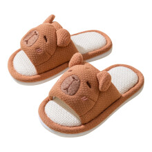 Toddler Girls Boys Kids Home Slides Shoes Indoor Floor Cute Cartoon Soft Comfortable Non- Linen Slipper Boho 5.5-6Y