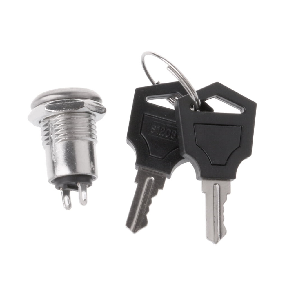 Key Switches On/Off Lock 2 Positions Phone Lock Key Removable On Or Off Security Lock With 2 Key Two Terminals 9340959163960