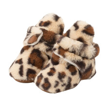 Autumn Winter Baby Shoes Leopard Printed Soft Sole Walking Shoes For Baby Socks Shoes Boots Newborn Leisure Prewalker
