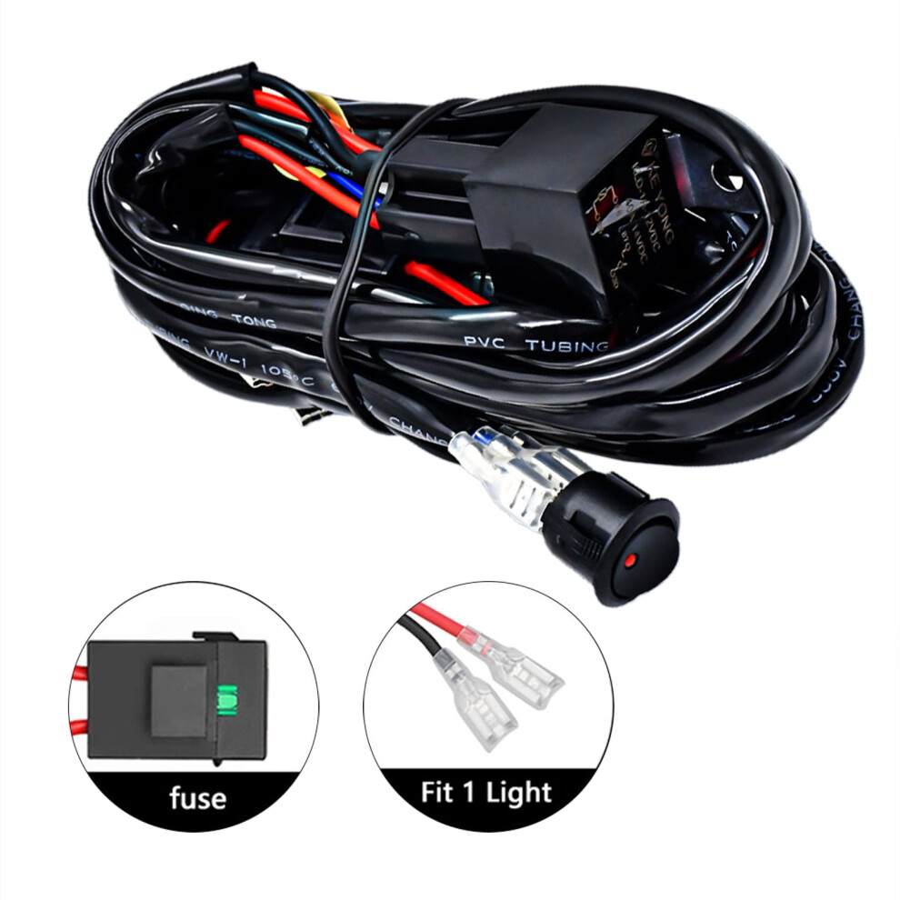 Motorcycle Fog Wiring Harness Led 300W Light 939152599196