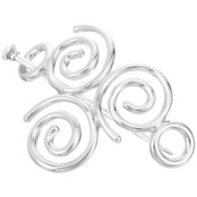 Adornos para el cabello para mujer, pinzas para rastas, color plata, 1 unidad