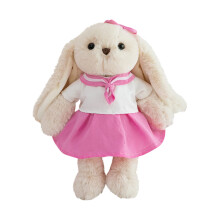 Cadou de Paște - Iepuraș de 29 cm cu uniformă școlară japoneză pentru copii, jucării de pluș moi și drăguțe pentru fete și băieți E