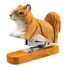 Houten dierennietmachine, bureaunietmachine, kunstbeeldje, gemaakt van lindenhout, decoratief voor studenten, kantoor, bureau en thuis.