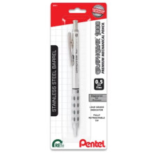 #2 Mechanical Pencil 0.5MM GraphGear: Brass, Art & Office, Silver, 5+ Years, No Choking Hazard, Single Pack