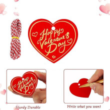 Valentine's Day Gold Foil Heart Tags Wedding Decorations For &