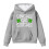 Barnhuvad tröja med klövertryck, överdimensionerad pullover, 3-14 1