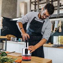 Hachoir à gingembre et à ail en acier inoxydable – Outil de cuisine multifonctionnel et pratique pour hacher les épices et les assaisonnements,
