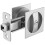 Fickdörrlås Satin Nickel Privacy Square 1-pack 1