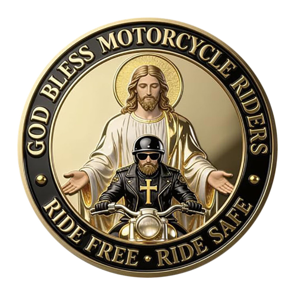 Ride Safe Motorcycle Blessing Coin Religious Gift For Motorcycle Riders 9499224058460