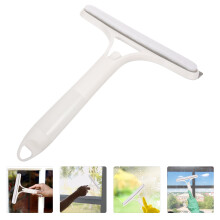 Raclette de douche pour portes en verre et carrelage avec poignée blanche légère