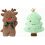 Conjunto de 2 almofadas natalinas 3D de 45 cm para sofá/quarto - Enchimento macio para decoração de Natal (Compatível com B+C) 1