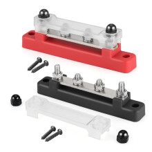 Terminais Marinhos Bloco de Distribuição de Energia 12V 250A 48V 150A 4 Terminais com Pinos de 1/4'' para Barcos e Automóveis