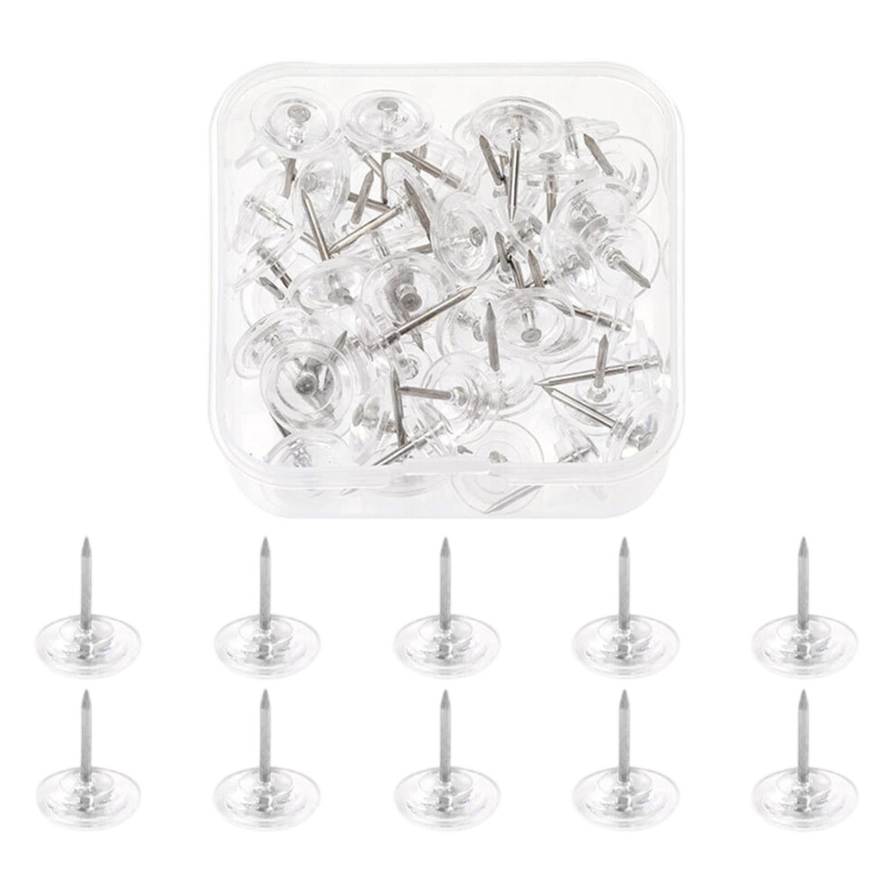 Push Pins Plastic Head For Bulletin Boards 50 Pcs 971050630373