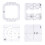 righelli per quilting Freemotion in acrilico trasparente, modelli per quilting, righelli per quilter, righelli per patchwork e quilting per macchine 1