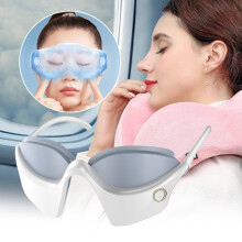 Rechargeable Hot Compress Eye Mask with Light Blocking, Multi-Temp Modes & Non-Pressure Fit – Compatible with All Adults