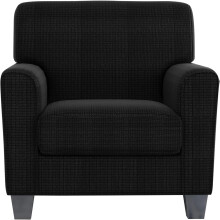 Conjunto de 2 capas para poltronas – Capas antiderrapantes e elásticas, laváveis à máquina, compatíveis com poltronas padrão (pretas)