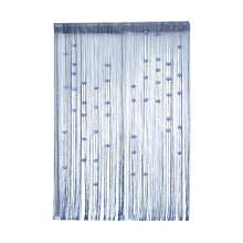Witspace Door String Curtain, Wall Panel Fringe Window Divider Blind – Decorative Tassel Screen Ribbon Strip with Silver Thread, Compatible with