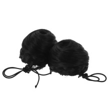 Fermagli per capelli neri a forma di orecchie di gatto per donna, leggeri, in fibra resistente alle alte temperature, 1 paio per acconciature a