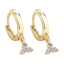 Goowood Women's Small Rhinestone Hoop Stud Earrings – Lightweight Alloy Fashion Jewelry for Wedding, Party, Dating, Valentine's Day Gift