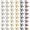 Rivet Studs with D-Ring 48 Sets 3 Colors 1