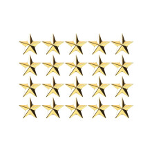 20 Pcs Star Badge Lapel Pin Star Badge Pins 4th of July Memorial Day Pins Veterans Day Star Pins Independence Day Costume Decorations(S,M,L)