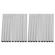 Lot de 20 tubes en aluminium pour la fabrication de carillons éoliens (pièces de rechange incluses).