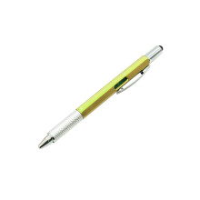 Outil multifonction 6 en 1 : tournevis, pied à coulisse, niveau, règle, stylo à bille, 10 ml