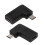 Kit com 2 Adaptadores Micro USB para Tipo C em Ângulo Reto de 90 Graus para Celulares e Tablets Android, compatível com Samsung S7. 1