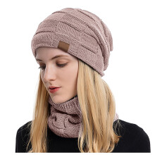 Winter Knit Hat & Scarf Set – Warm Beanie + Neck Warmer, Unisex Christmas Gift for Teens, Men, Women; Compatible with cold weather