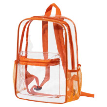 PVC Transparent Backpack – Large Capacity, Double Layer, Clear Travel & School Bag for Students & Adults