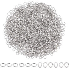 1000 Stück 3x2,5 mm Edelstahl-Binderinge für DIY-Schmuck, Schlüsselanhänger und Reparaturen – Geeignet für die Schmuckherstellung