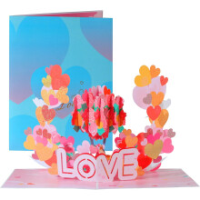 Valentine's 3D Pop-Up Love Tree Card (7.87" x 5.9") – for Valentine's, Mother's, Father's Day, Birthday, Anniversary, Graduation, Wedding
