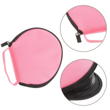 2 pezzi di porta CD in resistente tessuto Oxford rosa, borsa porta dischi di grande capacità per auto e casa.