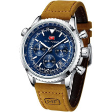 Montre chronographe décontractée pour homme, étanche, style militaire, mouvement à quartz analogique, montre habillée élégante et luxueuse,