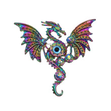 Broșă unisex din aliaj cu dragon, 1 bucată, rezistentă