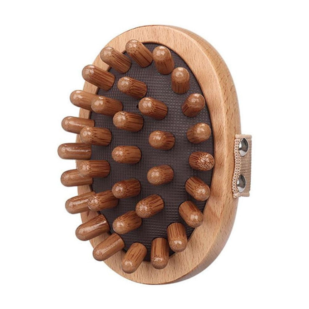 Brown 1X Lymphatic Drainage Abdomen Massage Brush Body Meridian Brush Salon Uk