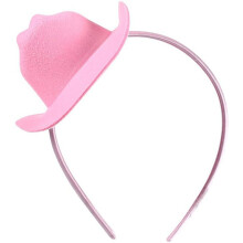 Roze cowboyhoed hoofdband, mini cowgirlhoed hoofdband, cowgirlhoed dameshoofdband, speelfeest, western verjaardag, vrijgezellenfeest benodigdheden