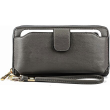 Women Wristlet Wallet with Cell Phone Holder RFID | with Cell Phone Holder, RFID