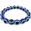 Bracciale con occhio di Allah, perline blu turche, 10 mm, elastico 1