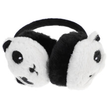 1Pc Soft Plush Panda Ear Muffs Beige Winter Ear Protectors Comfortable and Durable