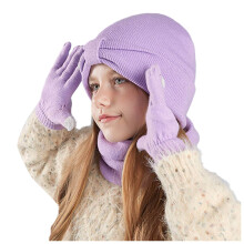 Set in maglia a tinta unita per bambini: cappello, sciarpa e guanti – Morbido e caldo regalo invernale, perfetto come pensierino per Natale, regalo