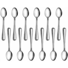 1029871Slank patroon, 18/0 roestvrij staal, koffielepel, 12 cm, set van 12