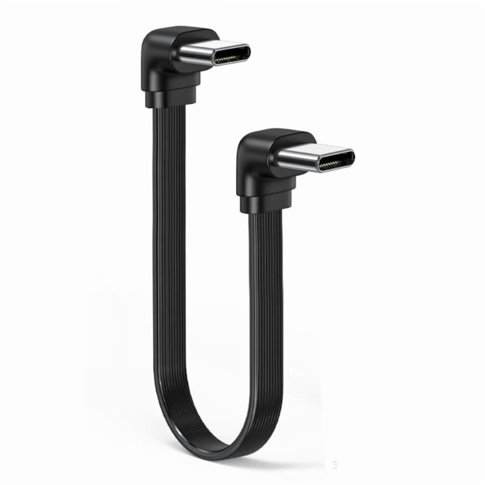 66W Type C To Type C Flat Charging Cable For Smartphones Tablets And Laptops 90 Degree Option Soft Silicone Usb C Cord 9353595551114