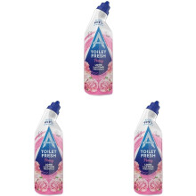(750 ml (Pack of 3), Peony) Astonish Peony Toilet Fresh Gel, Kills 99.9% of Bacteria, Limescale Prevention, 750ml