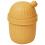 Yellow Reusable Plastic Desktop Trash Can with for Home Office Use 1