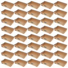100Pièces Barquettes Paper Boat Forme Rustique Pour Fête Picnic
