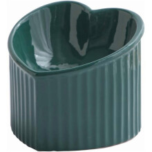 Dark Ceramic Raised Bowls, Tilted Elevated or Water Bowls,, Backflow, Dishwasher and Microwave Safe, Lead & Cadmium